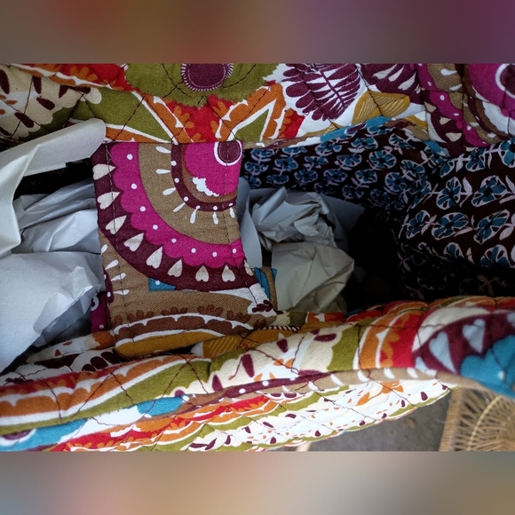 Colorful Paisley Quilted Women's Bag/Tote - Picture 7 of 8